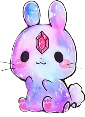 babybunny kawaii cute galaxy bunny...