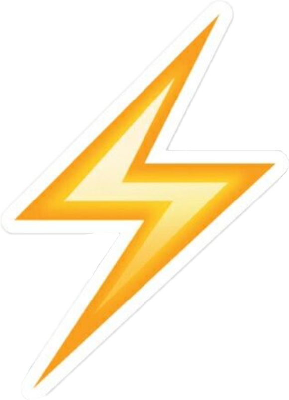 Lightning Bolt Emoji Png High Voltage Emoji Png Transparent Png Images