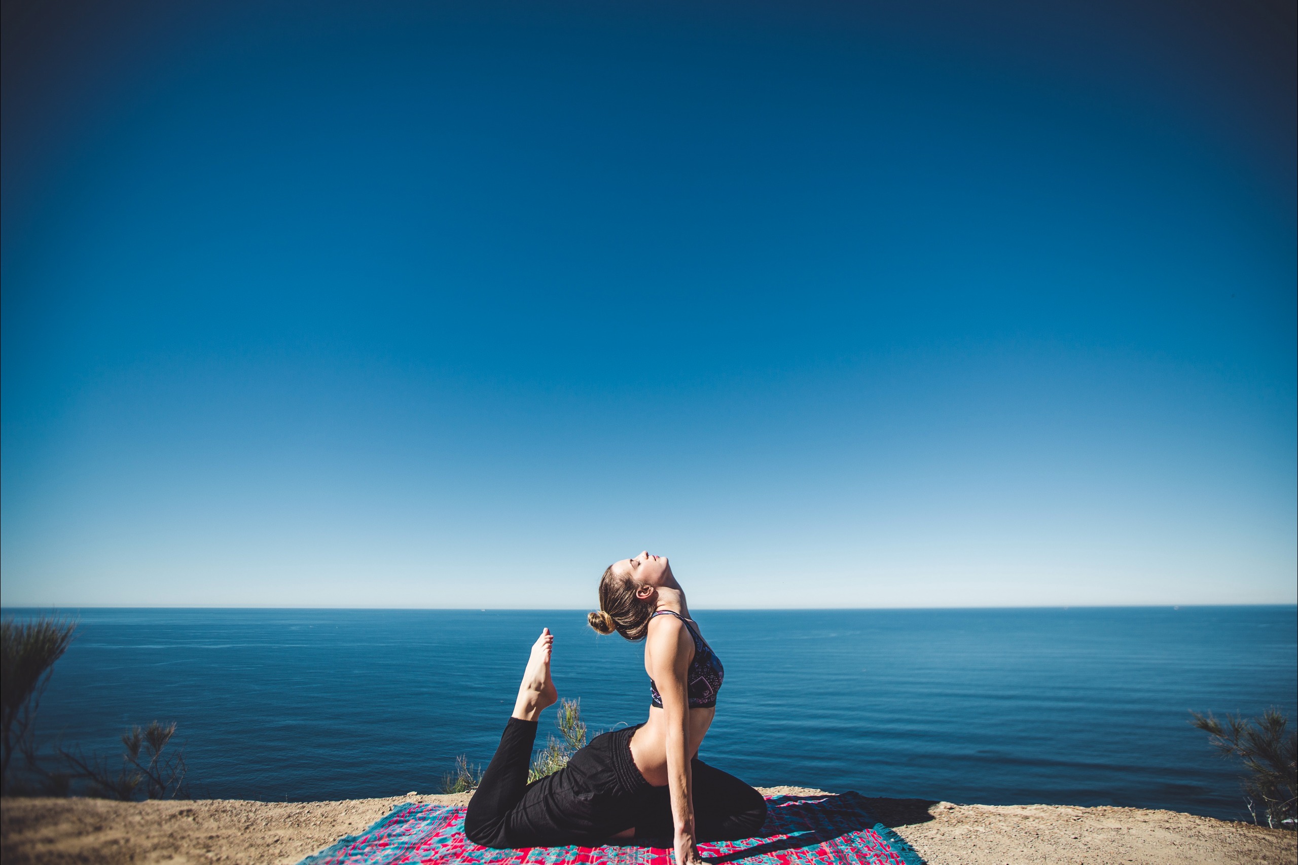 Beach yoga