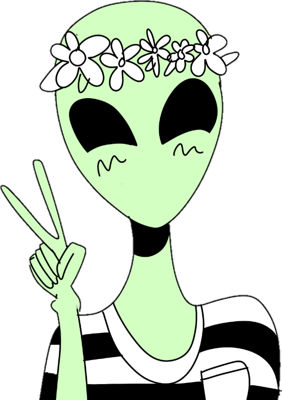 alien flower Tumblr aesthetic peace...