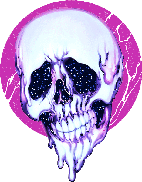 skull skeleton trippy psychedelic aesthetic Tumblr...
