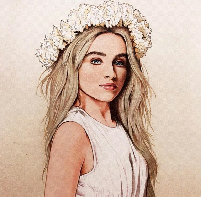 sabrinacarpenter drawing shaadi sas followme...
