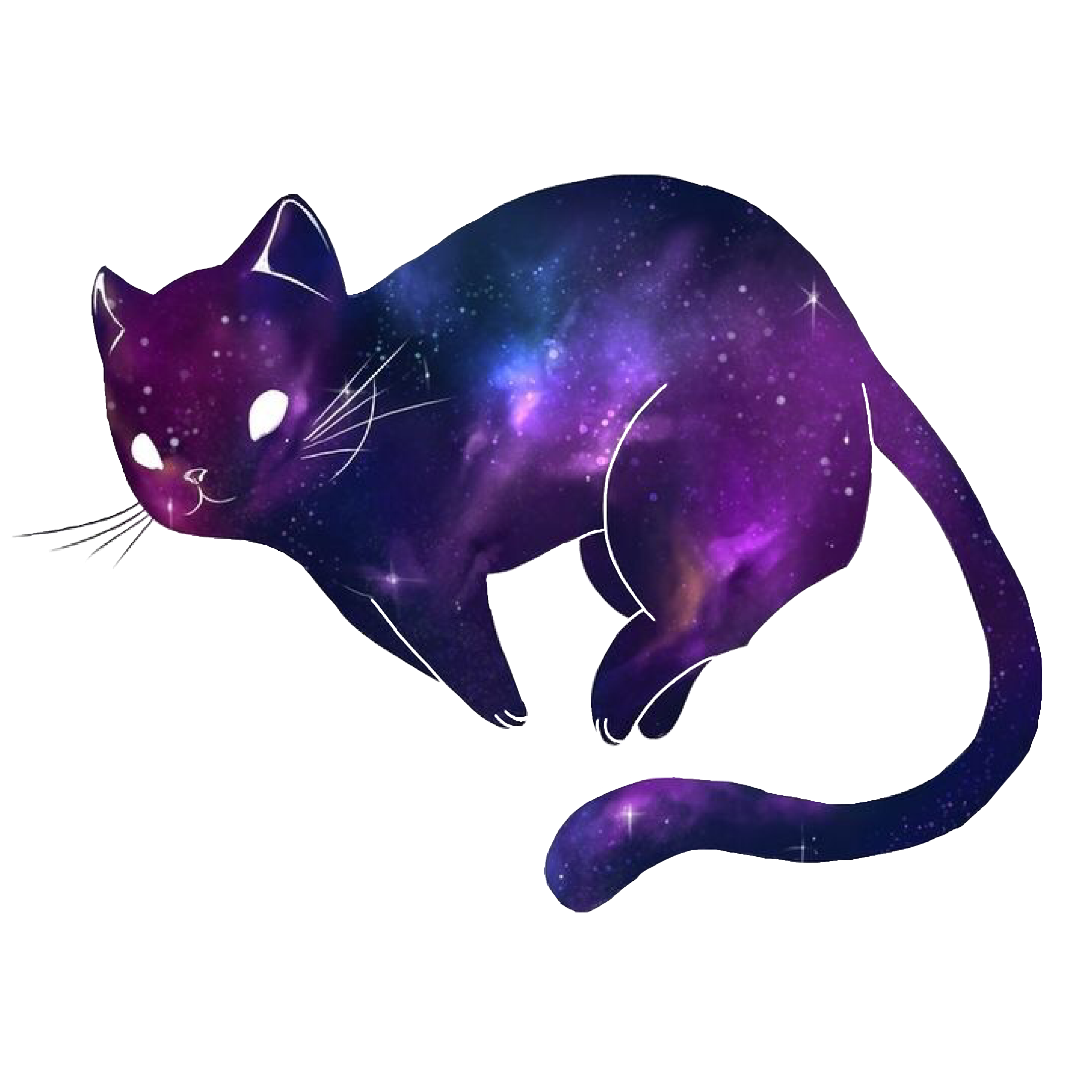 cat kawaii galaxy cute spacefreetoedit...