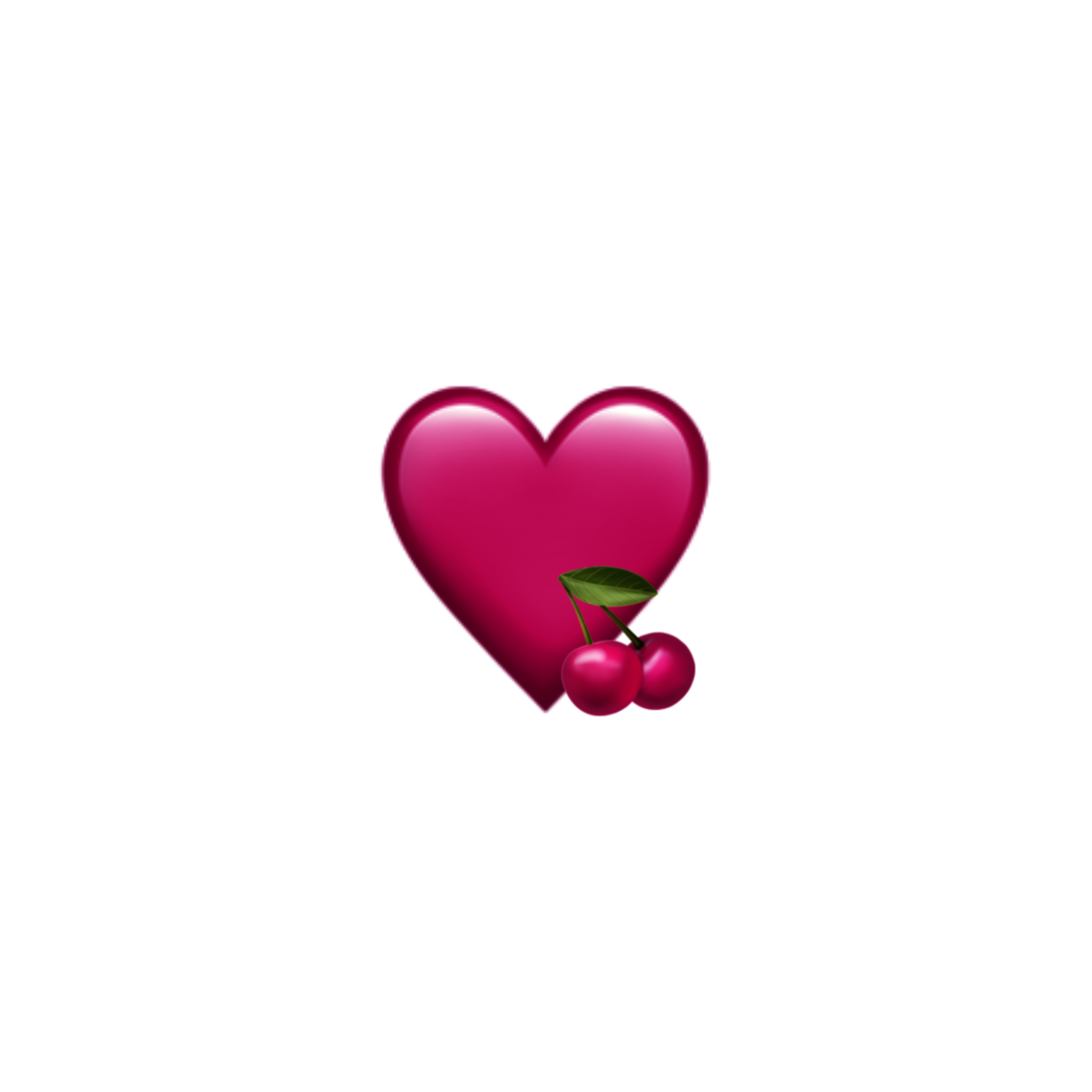 Emoji Heart Cherries Freetoedit Sticker By Satanicbarbie