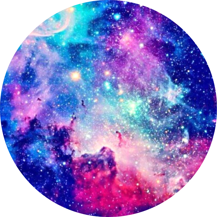 galaxy pink blue purple stars circle background freet...