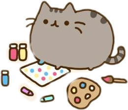 pusheen cat painting