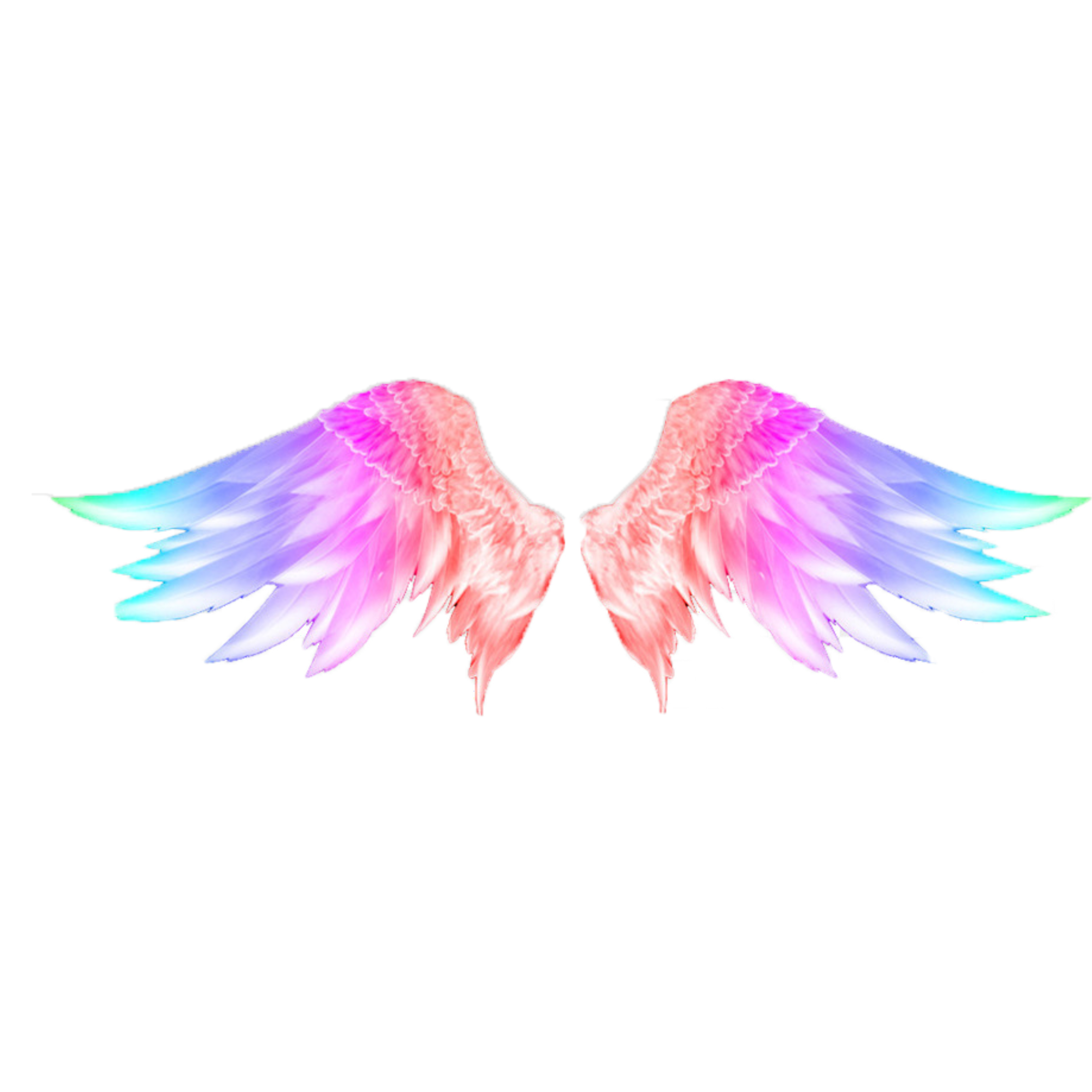 wings rainbow angel freetoedit...