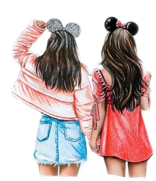 Bff Bilder 3 Madchen Gezeichnet