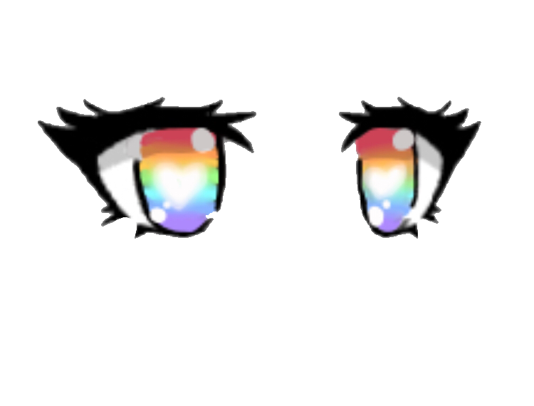 rainbow eyes gacha gachalife gachaedit freetoedit...