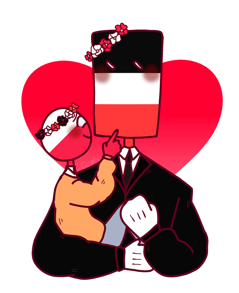 Countryhumans Reichtangle Poland Sticker By Finland S
