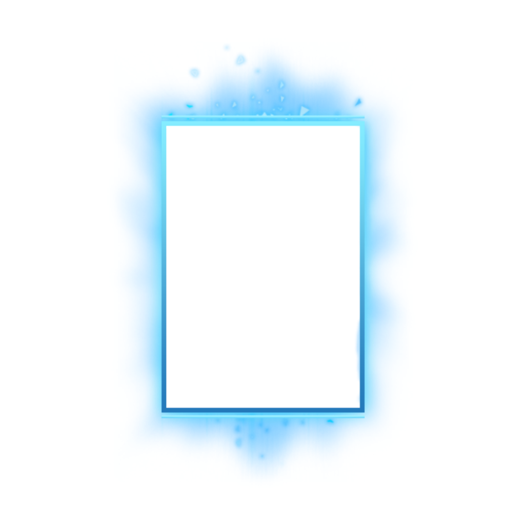 neon frame neonframe square blue epic glowing shiny cut...