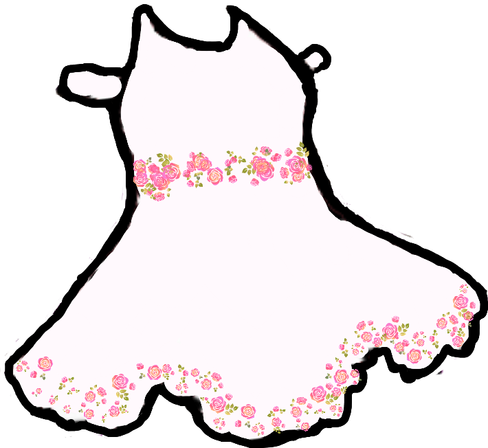 gacha dress clothes flower pink white pride girl fancy...