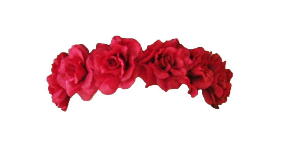 red rose flower crown