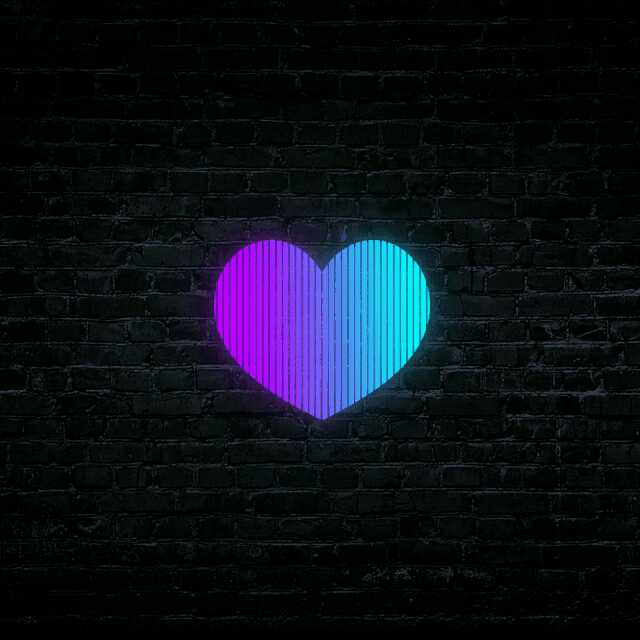 heart neon 4asno4i сердце GIF by 4asno4i