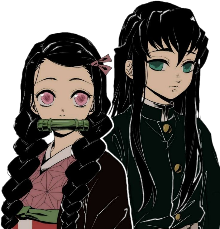 Kimetsunoyaiba Nezuko Muichiro Sticker By Mitsurikedits