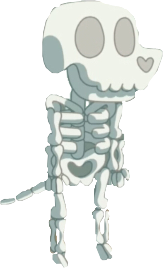 Bluey Freetoedit Skeleton Bluey Sticker By Michaelhems The Best