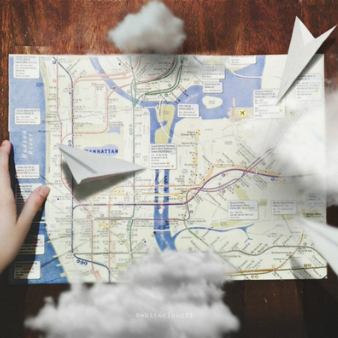 Travelling map pic edit