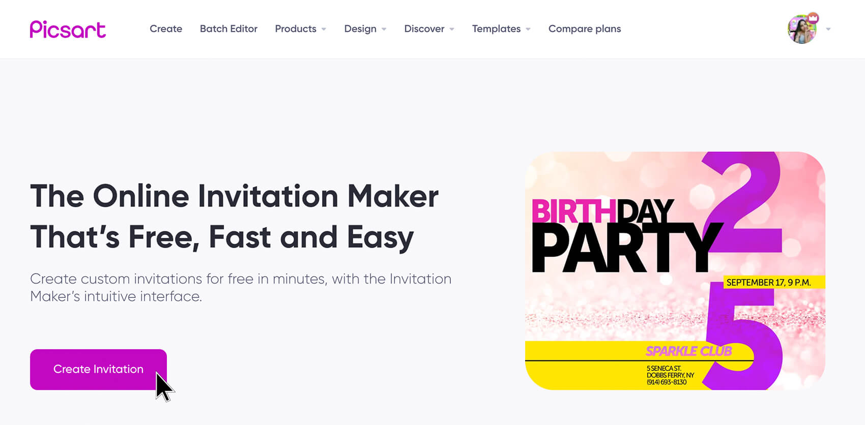 Free Online Invitation Maker - Create Invitation Cards | Picsart