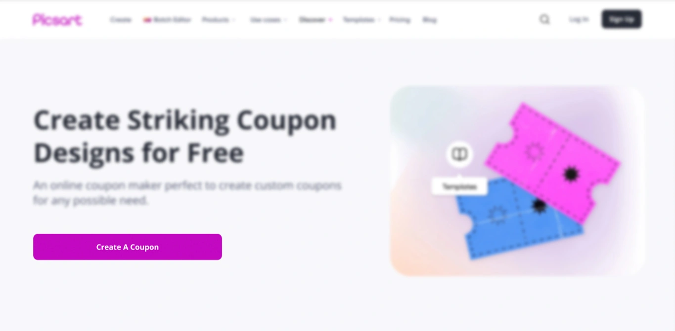 Free Coupon Maker - Design Custom Coupons Online | Picsart