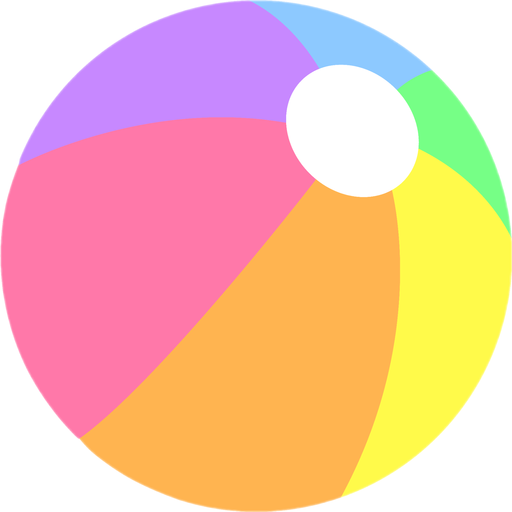 ball beachball rainbow sticker by @jillianmichellepauley