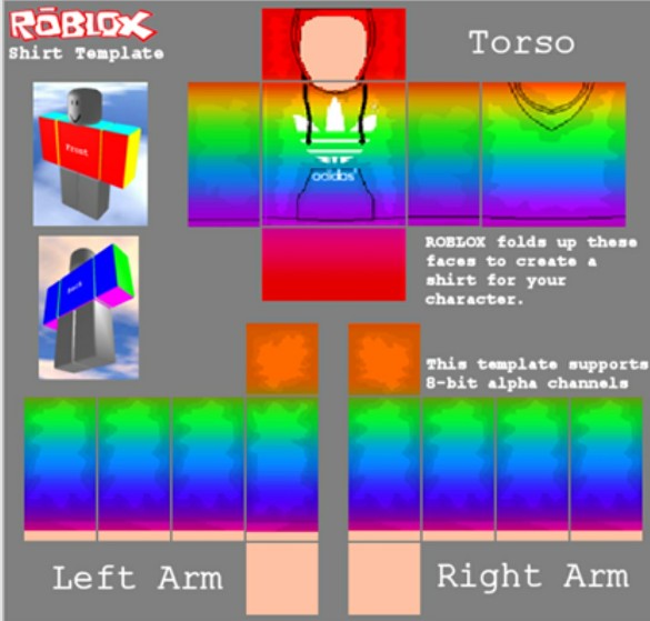 Adidas Rainbow Robloxroblox Image By Wuytsjarno7 - golden shirt roblox template