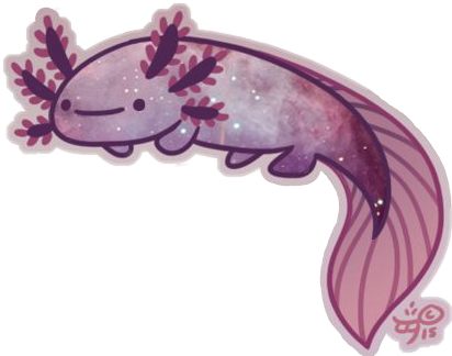 cute axolotl aesthetic sea fish creature alien mermaid...