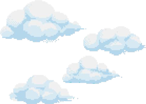 blue pixel kawaii nubes sky aesthetic freetoedit...