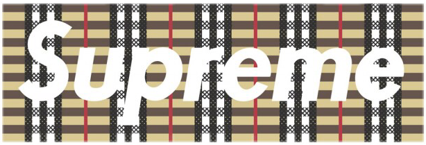 burberry x supreme junior