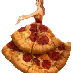 ftepizza pizza dress girl freetoedit