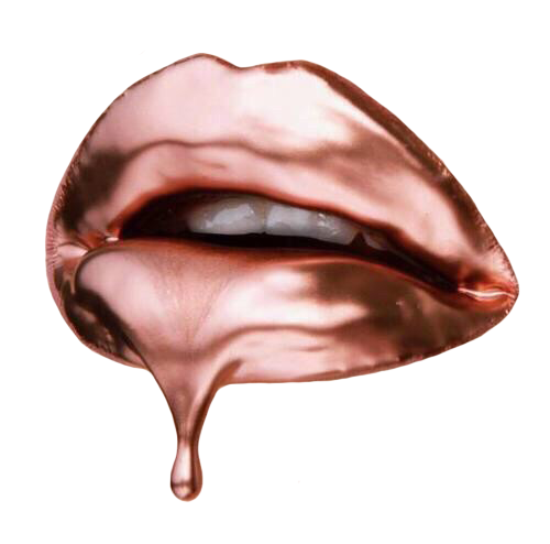 Lips Golden Ftestickers Freetoedit Sticker By liliajohn