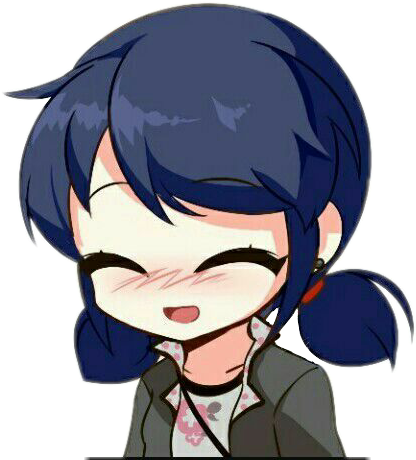 kawaii cute marinette ladybug sticker by @moonchild_live