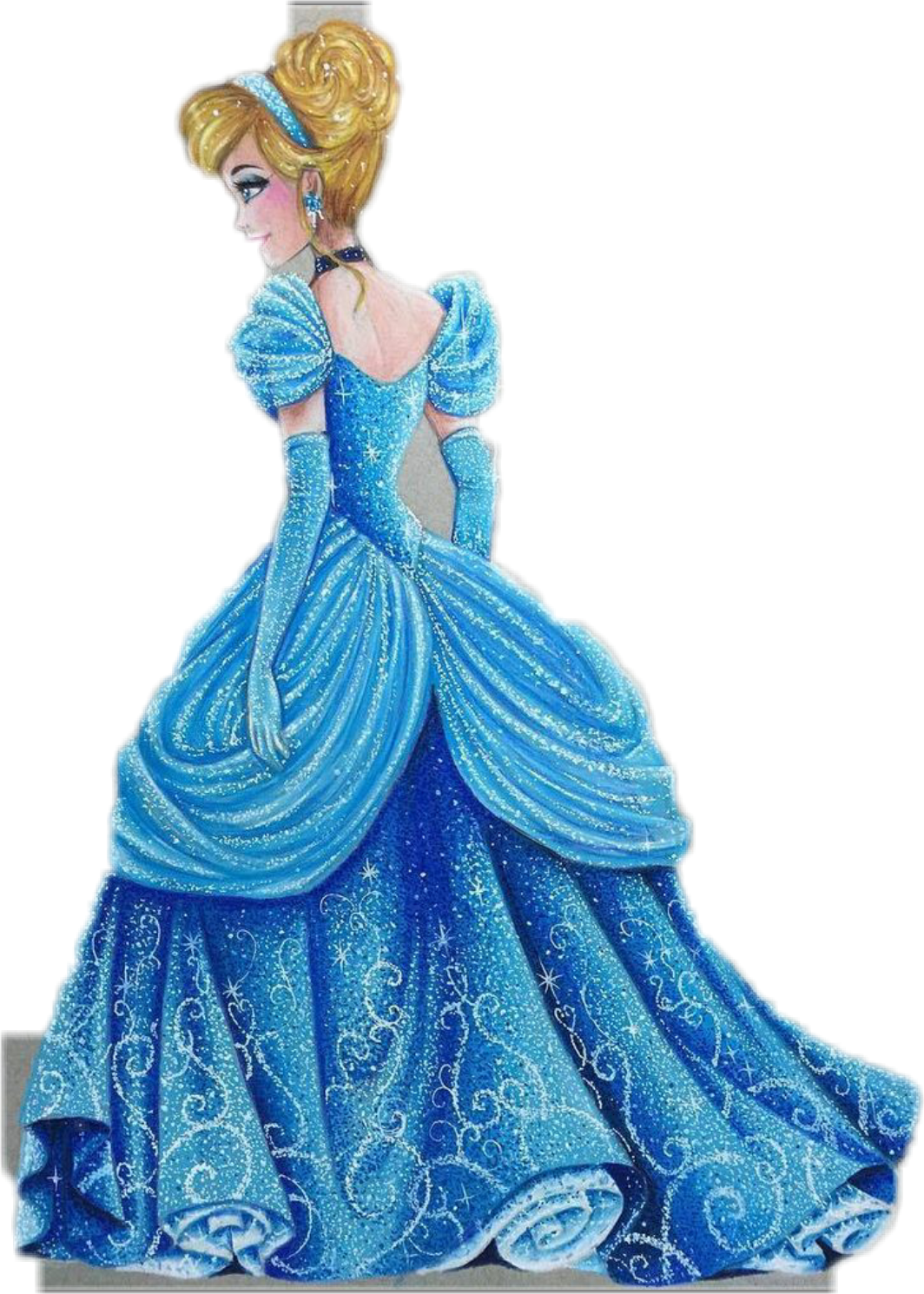 girl drawing disney princess sticker by rubylitchfield