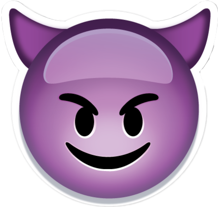 devil demon purple emoji emotions sticker by @420228666