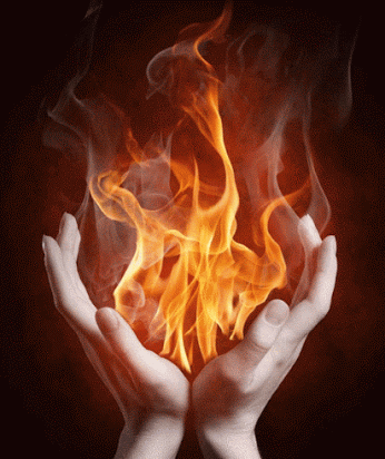 fire in his fingertips gif