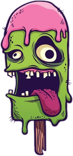Graffiti Monster Popsicle Sticker By ashesann
