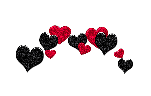 png overlay edit tumblr sticker hearts red black...