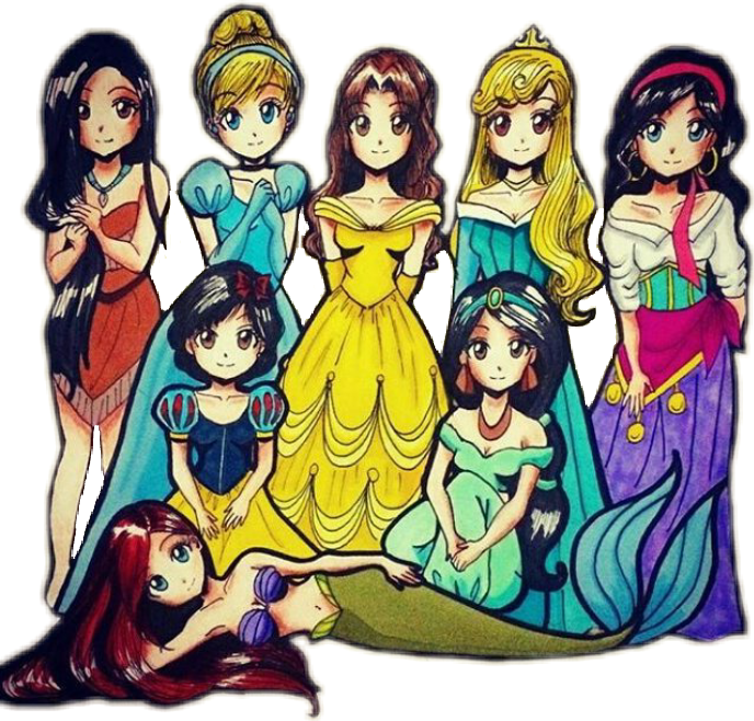 princesas disney 😉😁😍 freetoedit sticker by @karina_maxx23