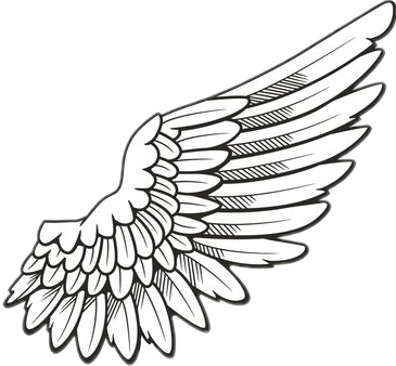 wing wings cool art yeet sticker by @temmietitanslayer