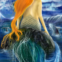 wdpwhale painting madewithpicsartdrawingtools mydrawing mermaid