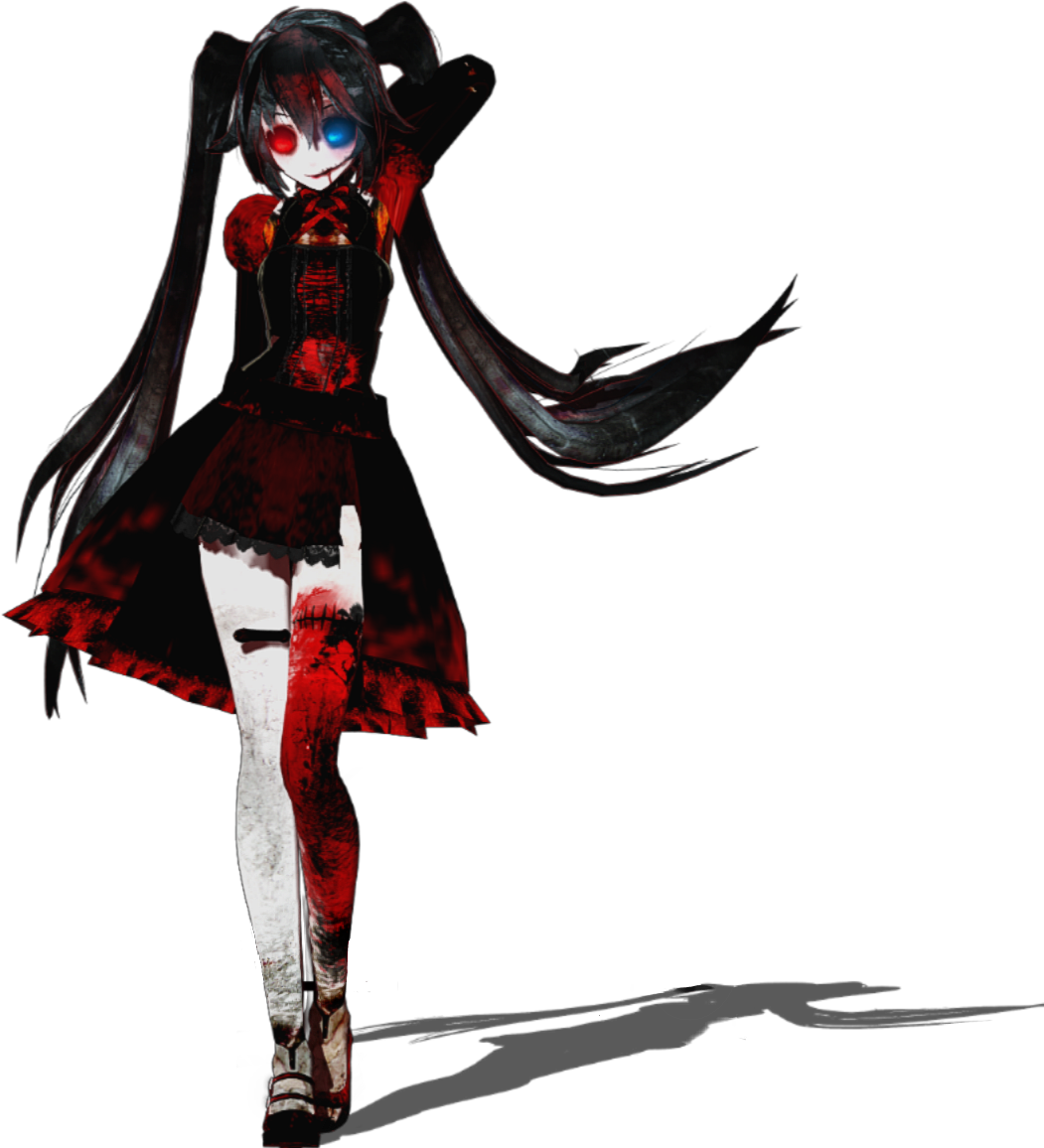 Creepy Horror Anime Girl