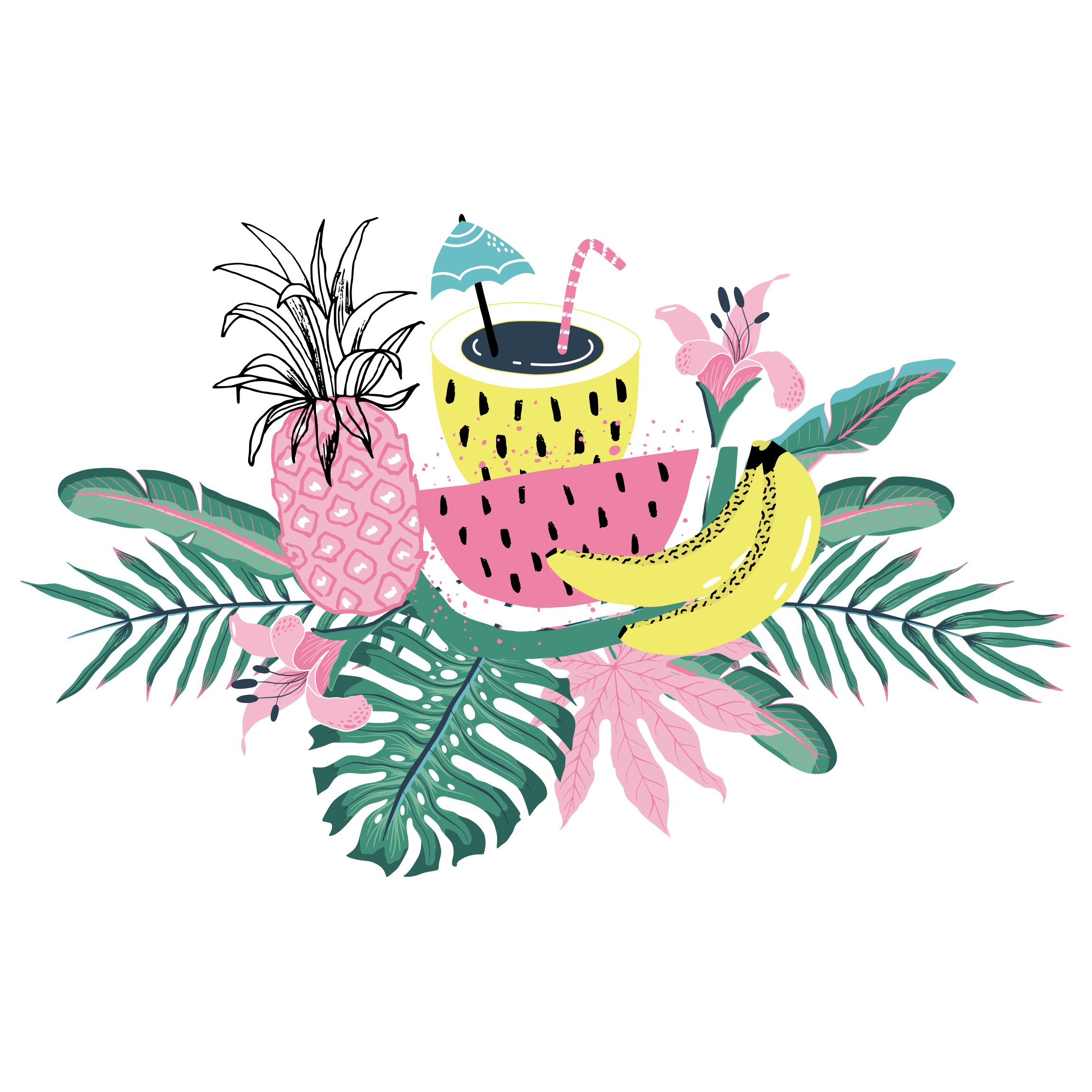 Tropical Banana Girl