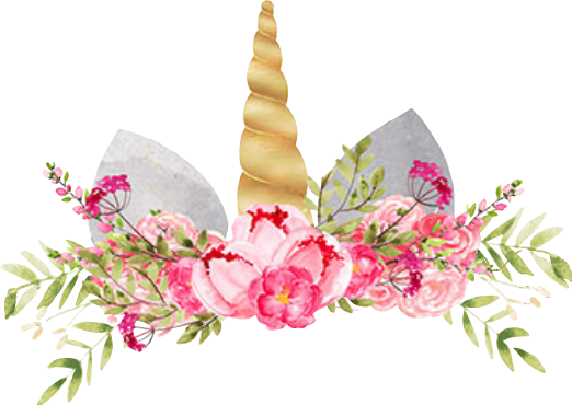 unicorncrown unicorn unicornio corona crown flowers flo