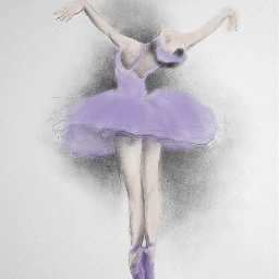 wdpballerina purple ballerina draw dress freetoedit
