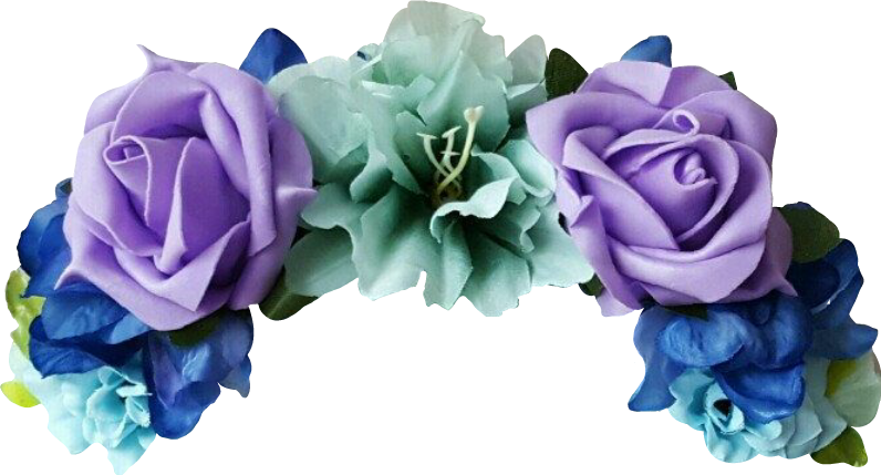 Purple Transparent Flower Crown
