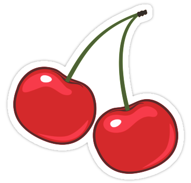 cherries cherry cute colorful remixit sticker by @claumiura