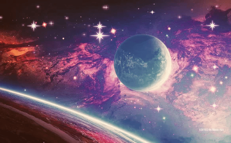 space planets stars - GIF by Blade AKS