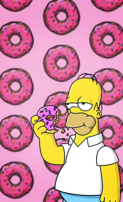 freetoedit homer simpson donuts image by @felipesilva1515.