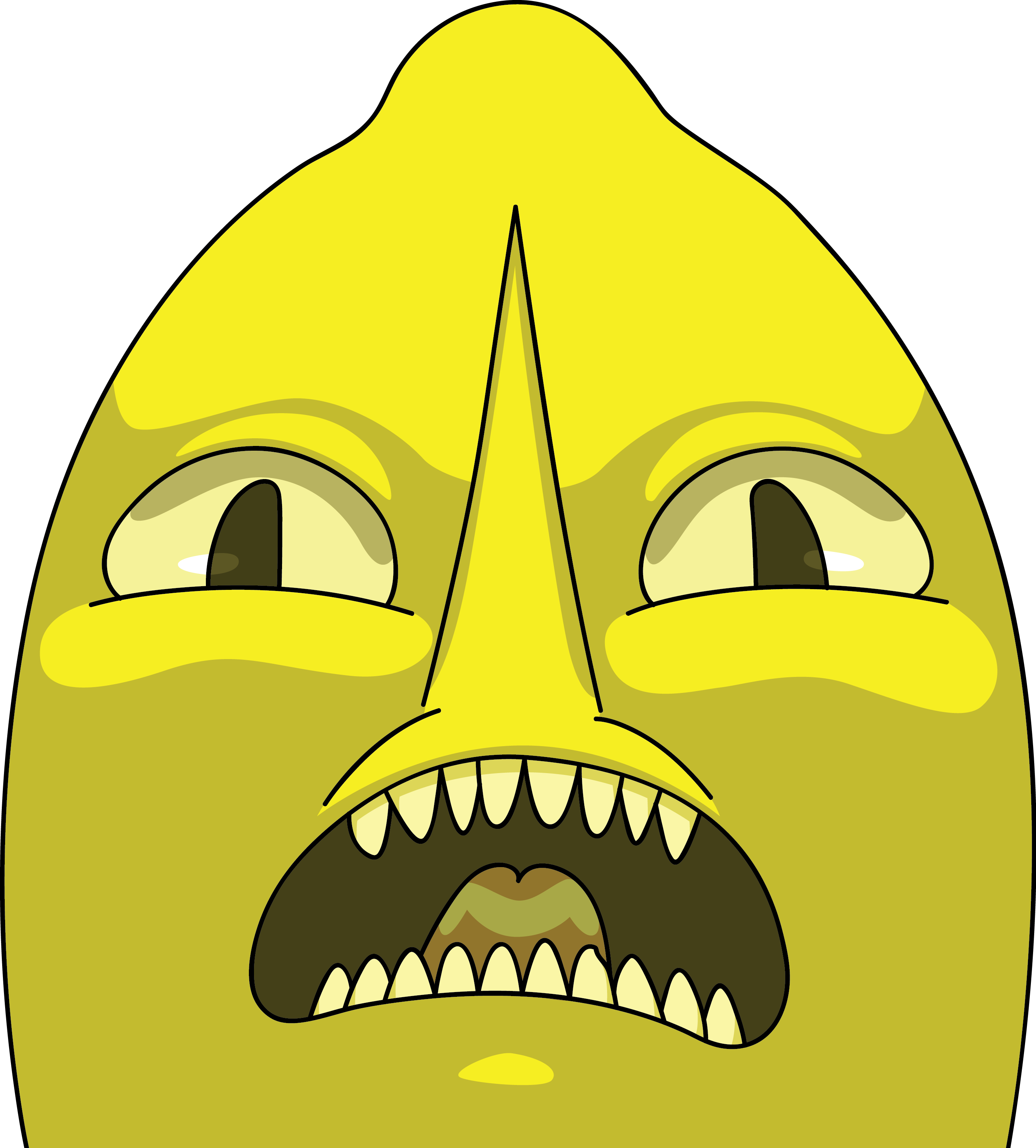 lemongrab lemon meme unacceptable troll sticker by sknyart