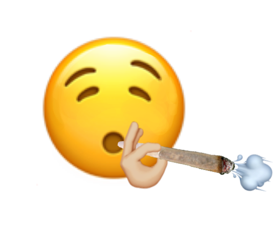 high stoner emoji emojisticker sticker by @lilbabypeep__