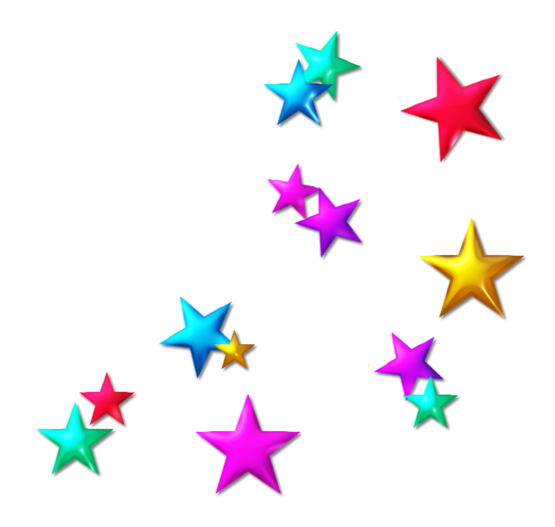 estrellas stars colores colorful red sticker by @dinycristii.